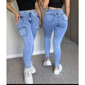 NWOT Curvy Faja Skinny Jeans Side Pockets Size L